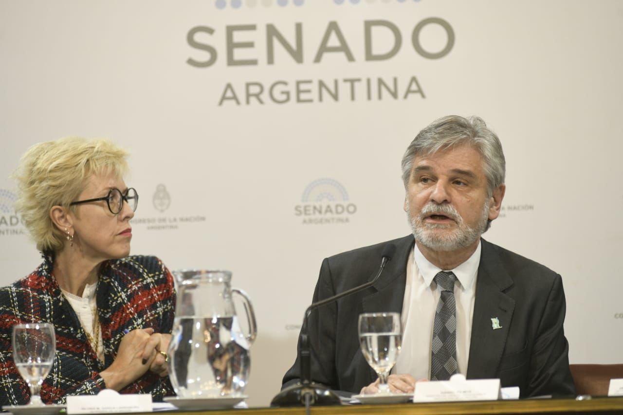 Filmus presentó el proyecto de Ley de Promoción de la Bio y Nanotecnología en el Senado de la Nación