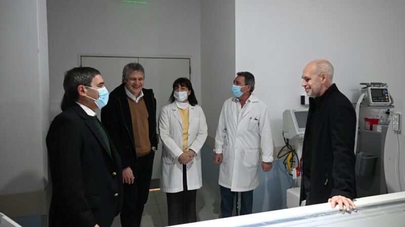 CABA: Rodríguez Larreta inauguró el tomógrafo del Hospital Alvarez