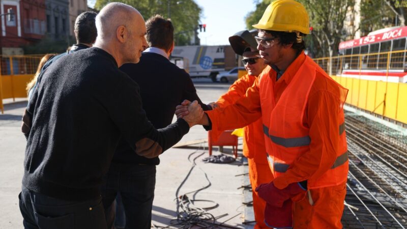 En CABA, Rodríguez Larreta recorrió el Metrobus del Bajo ll
