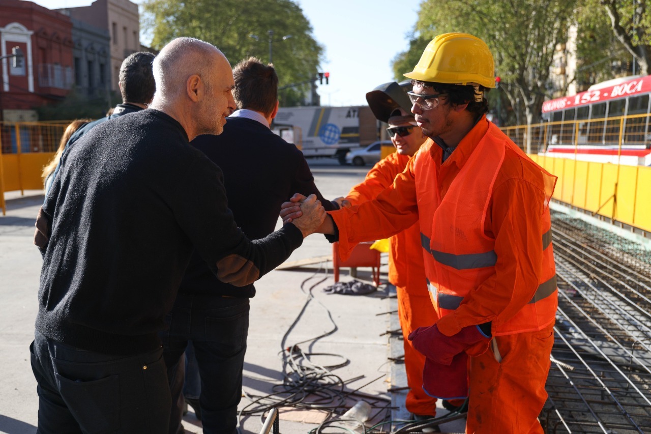 En CABA, Rodríguez Larreta recorrió el Metrobus del Bajo ll