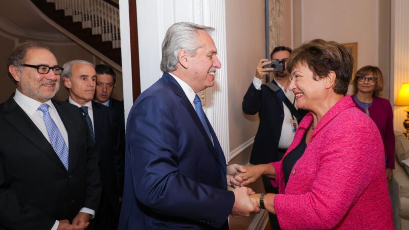 El presidente calificó de «constructiva» reunión con Georgieva en Nueva York