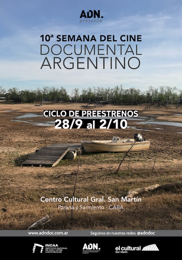 Desde el 28 de septiembre al 2 de octubre se realizará la Décima semana del cine documental argentino