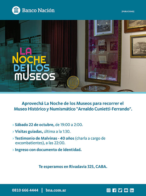 Visitá el Banco Nación en la «Noche de los Museos 2022»