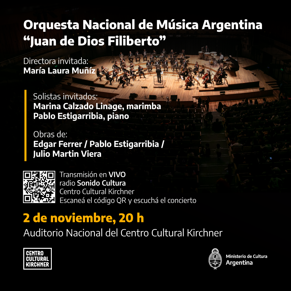La Orquesta de Música “Juan De Dios Filiberto» se presenta en el CCK