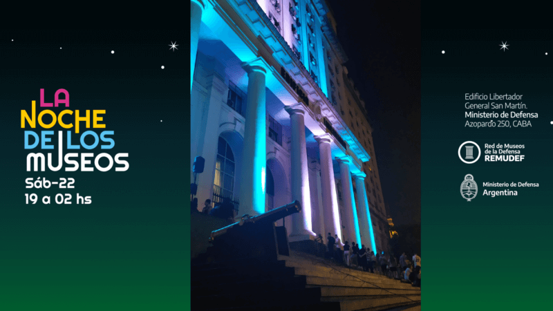 El ministerio de Defensa participa de la Noche de los Museos 2022