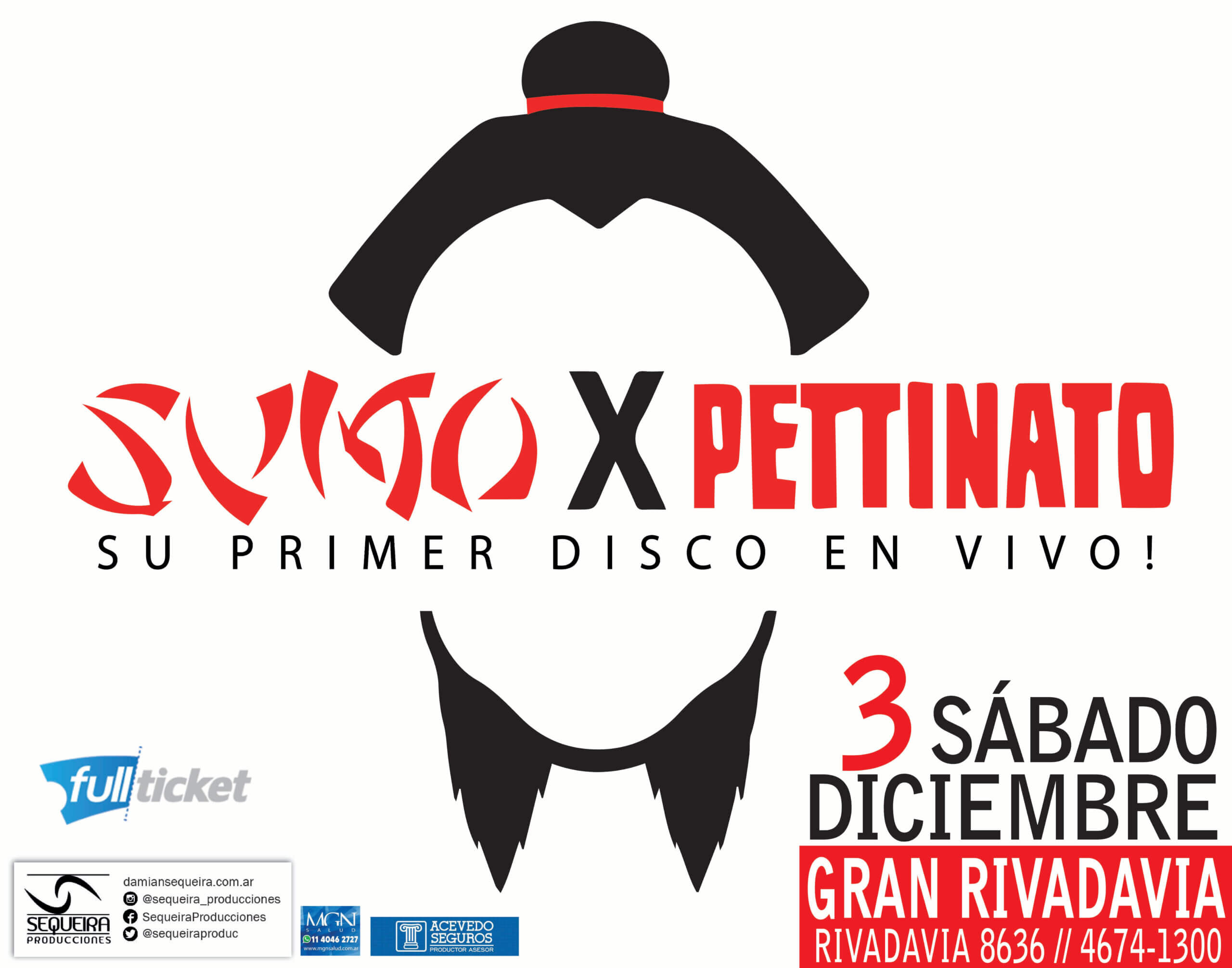 “No es un homenaje, no son covers, no es una imitación, es «SUMO X PETTINATO». Su primer disco en vivo