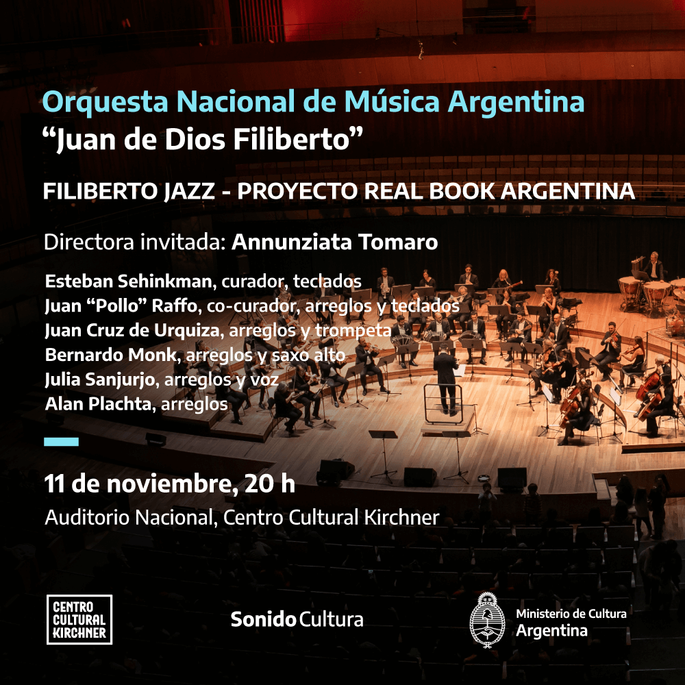 La Orquesta de Música Argentina «Juan De Dios Filiberto se presenta en el CCK