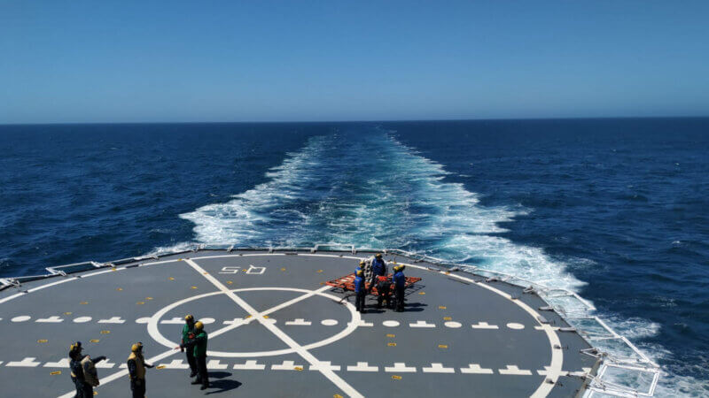 El rompehielos Irízar realiza pruebas con vistas a la Campaña Antártica