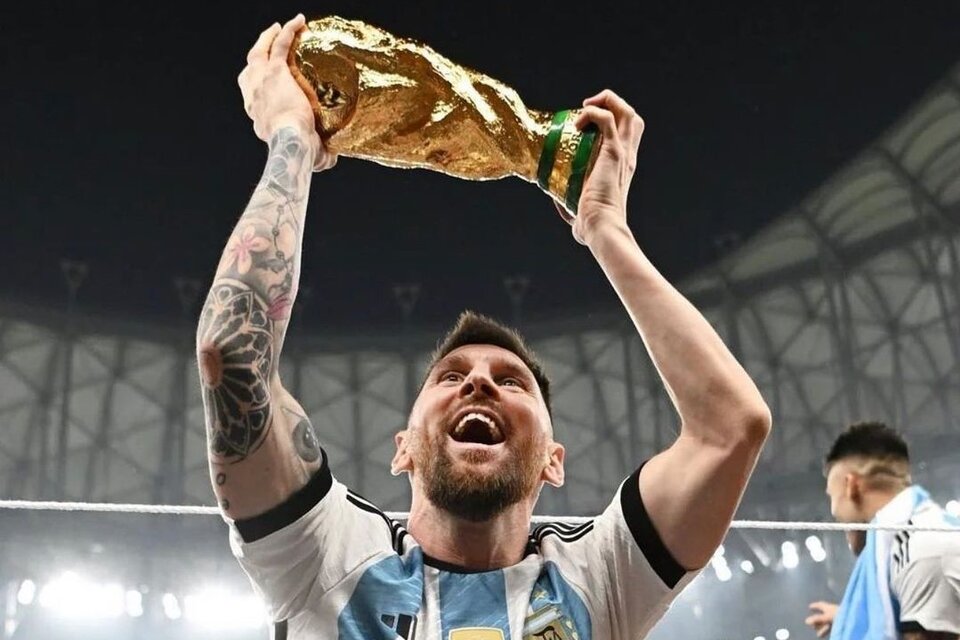 La foto de Messi levantando la Copa la más «likeada» en Instagram