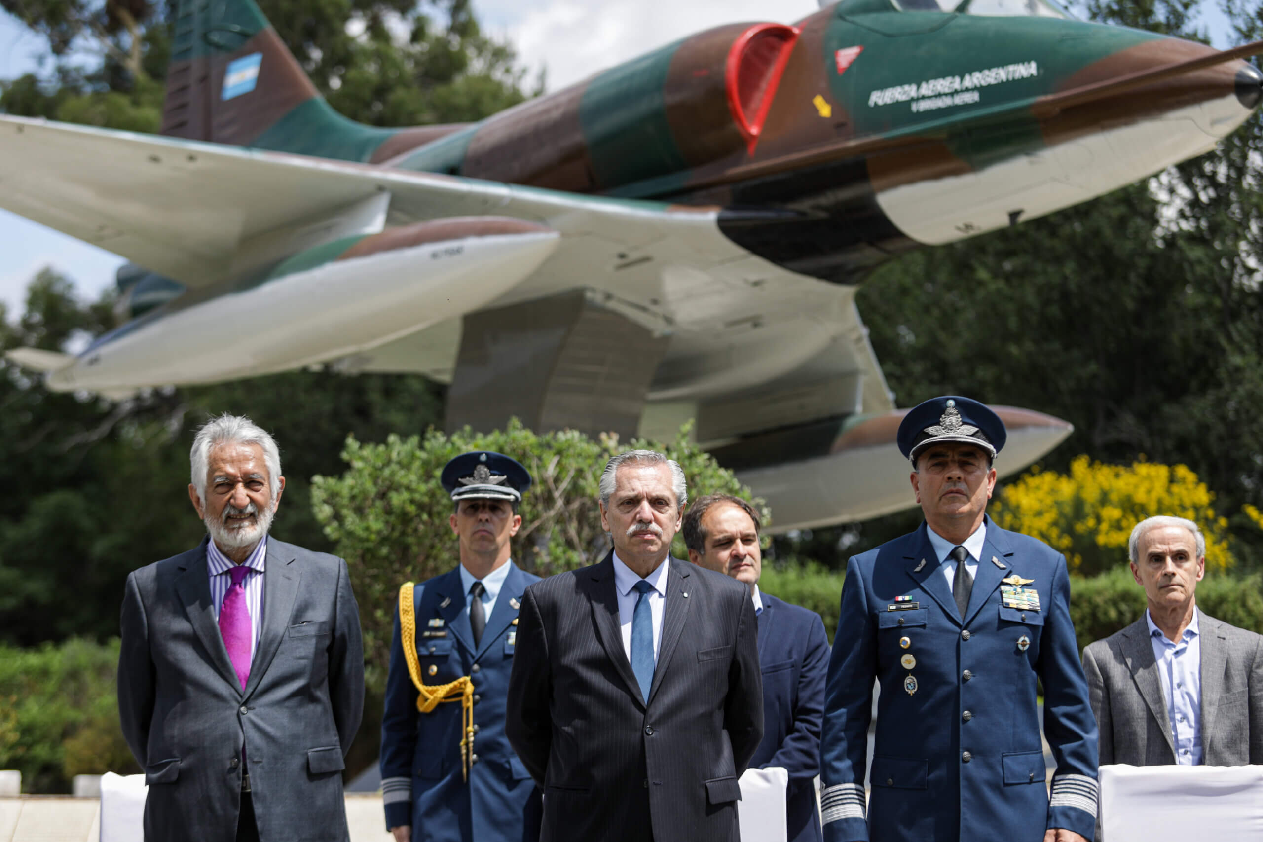 El  Presidente encabezó un homenaje a los caídos en Malvinas