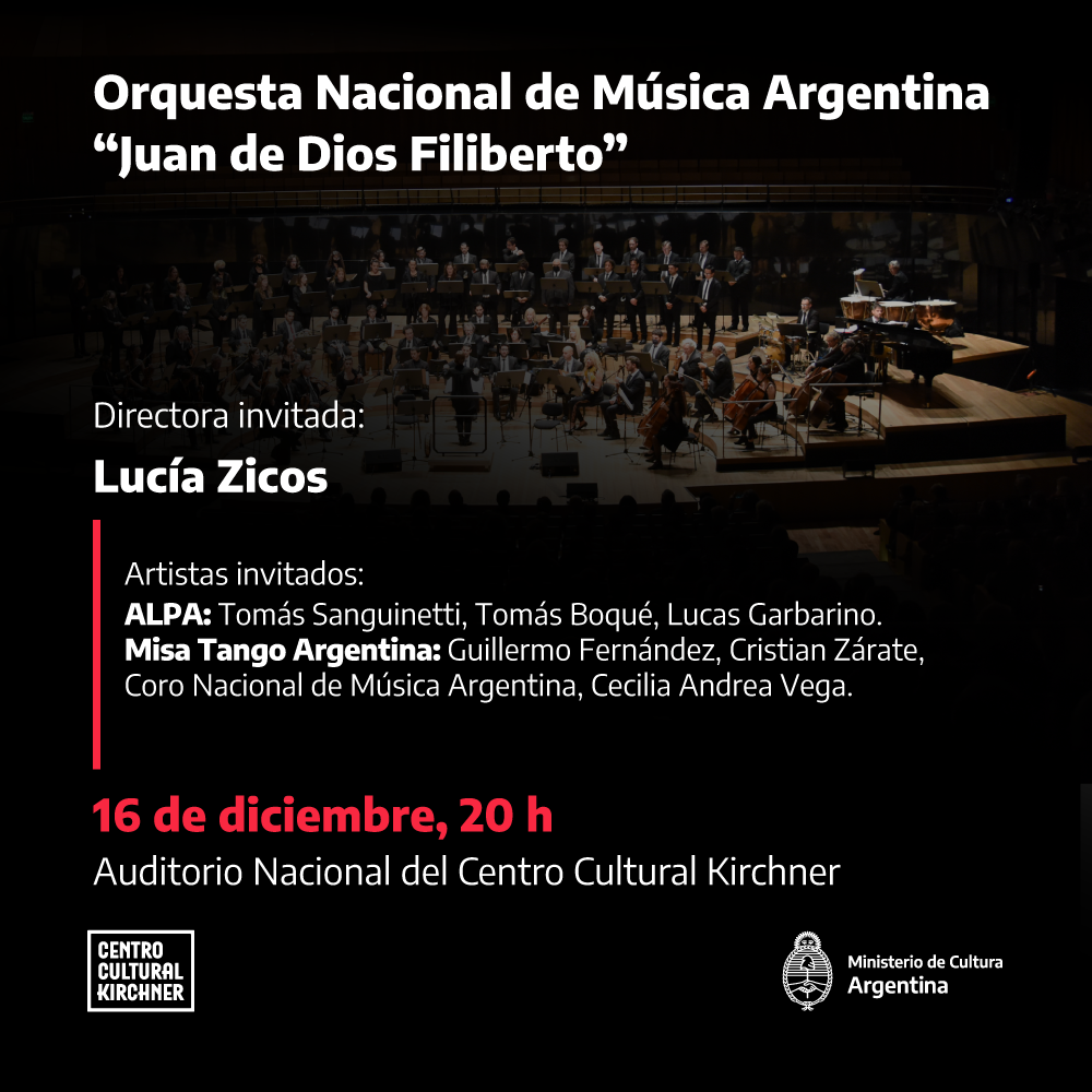 La Orquesta «Juan de Dios Filiberto» se presenta en el CCK