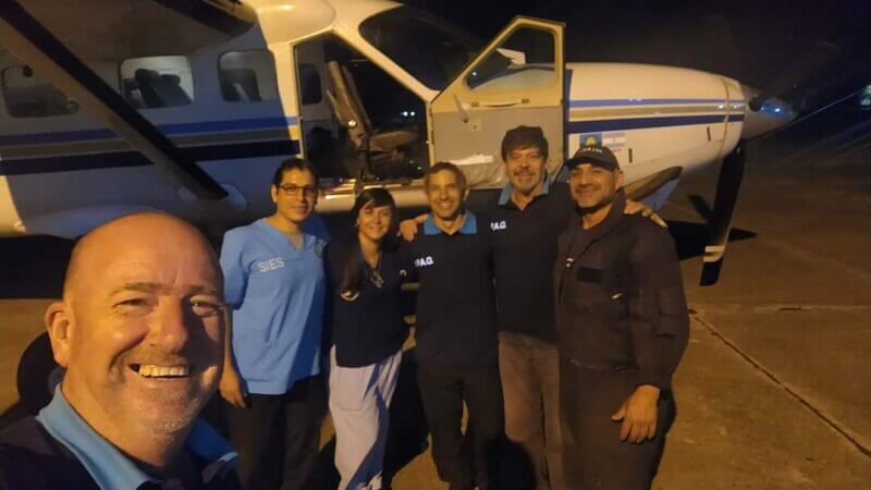 La Plata: Un vuelo sanitario especial con un final feliz
