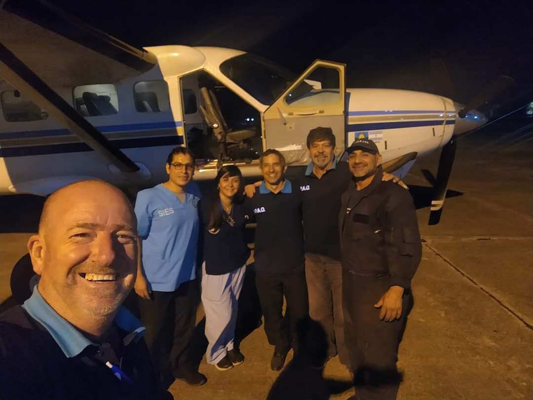 La Plata: Un vuelo sanitario especial con un final feliz
