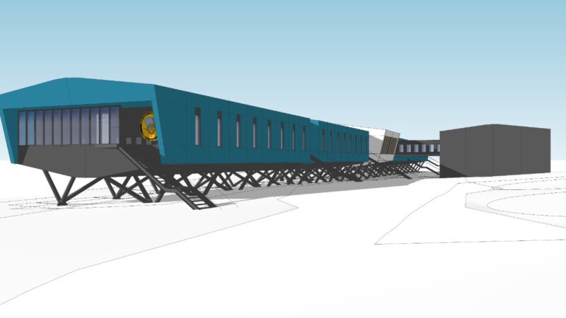 Base Petrel: Avanza la reconstrucción de la Casa Habitacional sustentable
