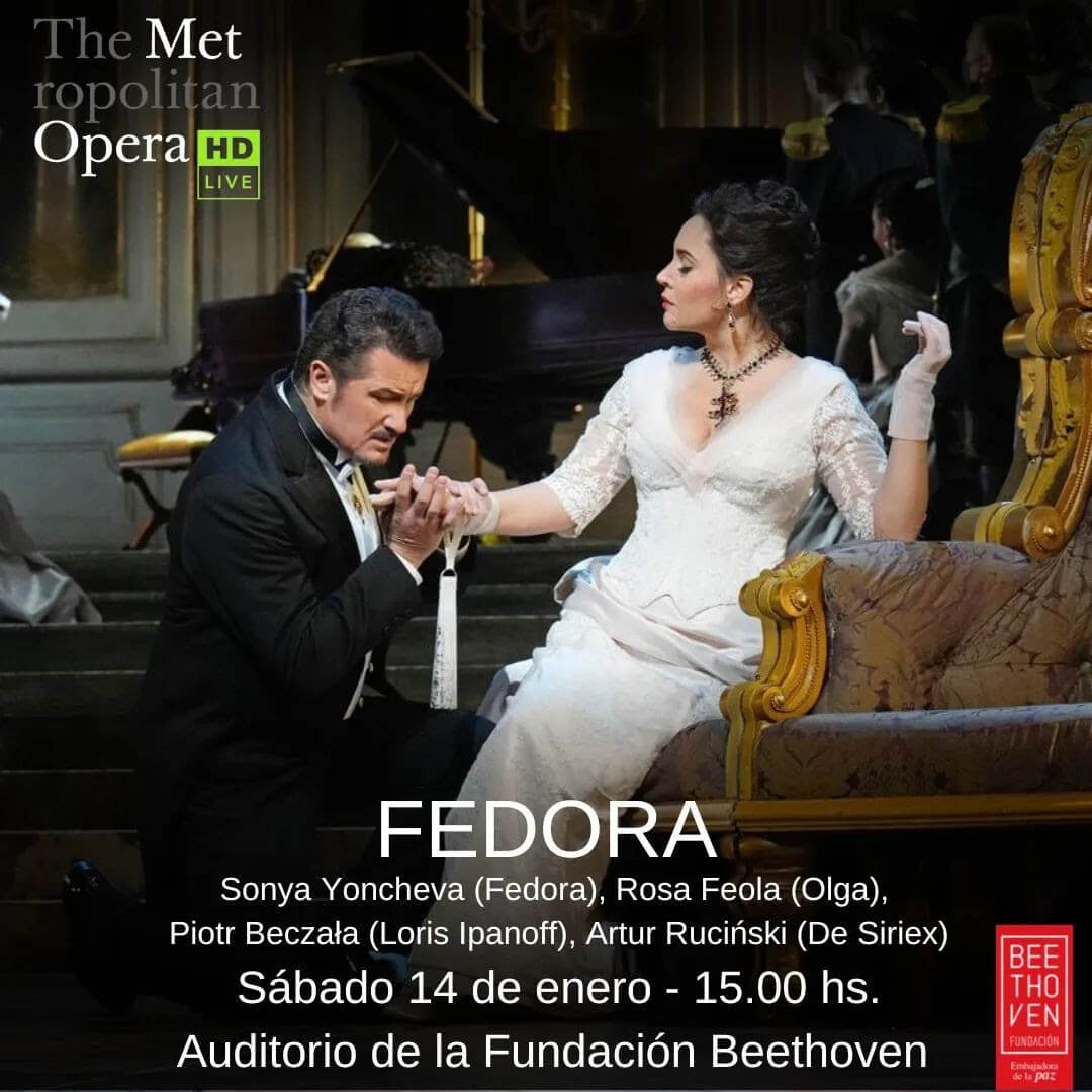 Fedora, nueva producción del Met de Nueva York, en vivo en HD
