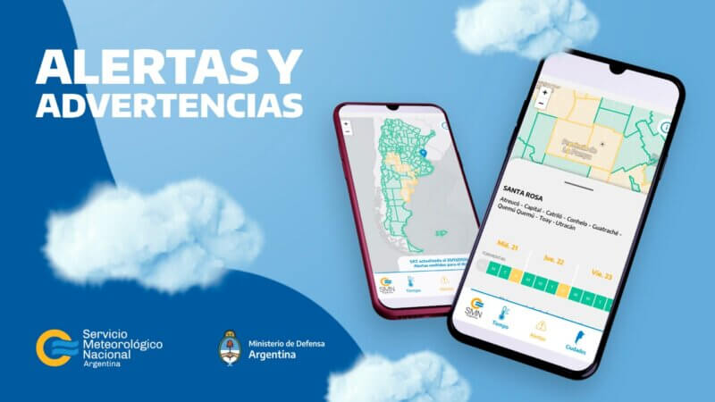 El Servicio Meterológico Nacional presentó la APP del tiempo