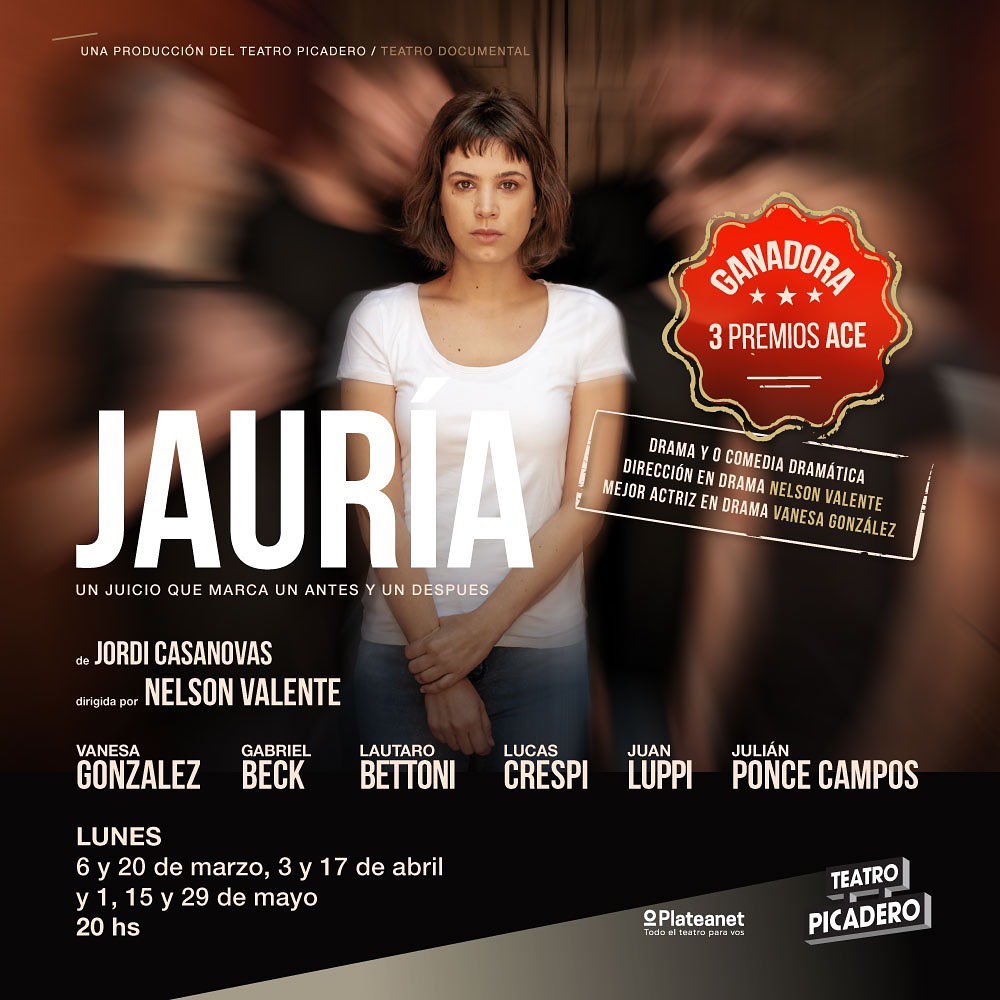 Expectativa por el regreso de «Jauría» al Teatro El Picadero
