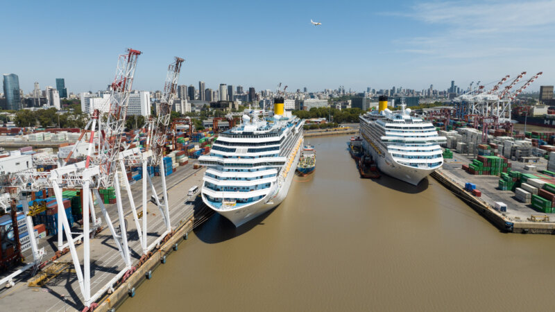 Puerto de Buenos Aires: arribaron más de 12 mil turistas en cuatro cruceros