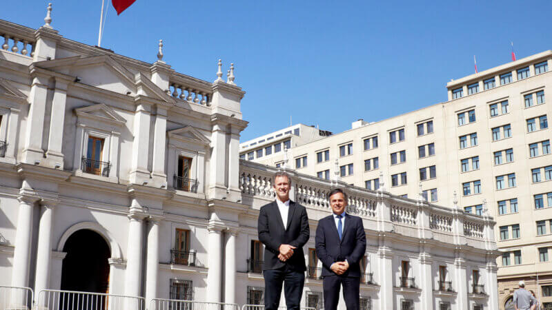 Giuliano en Chile se reunió con el ministro de transporte de ese país