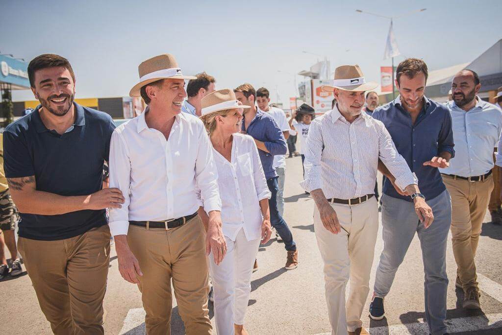 Expoagro: Hotton, junto a Larreta y Santilli, de recorrida por la exposición