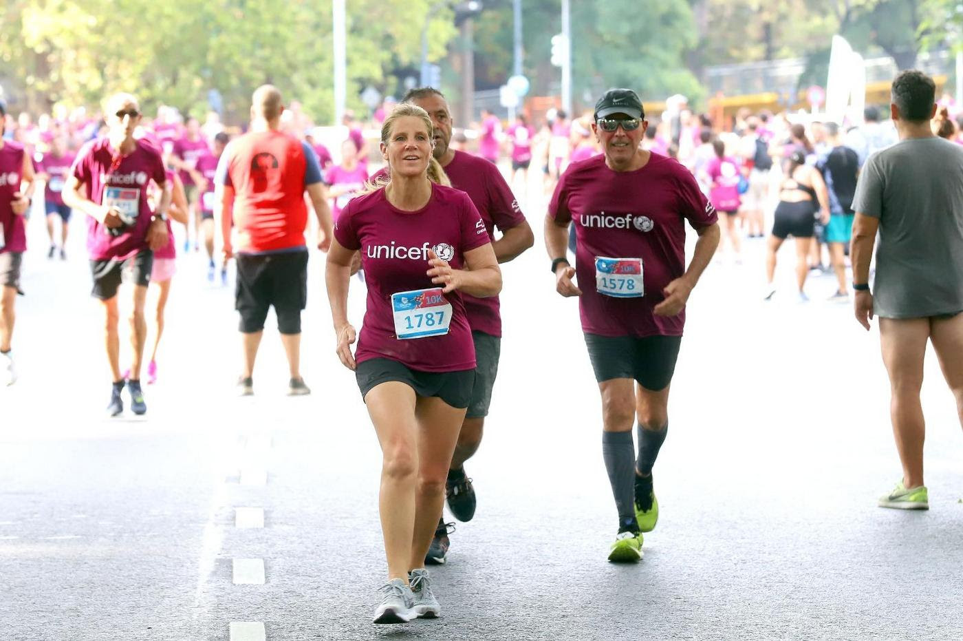 Cynthia Hotton corrió la Maratón de UNICEF a favor de la educación