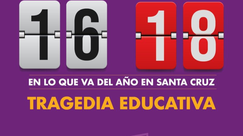 Reyes responsabilizó a la gobernadora de Santa Cruz por la «tragedia educativa»