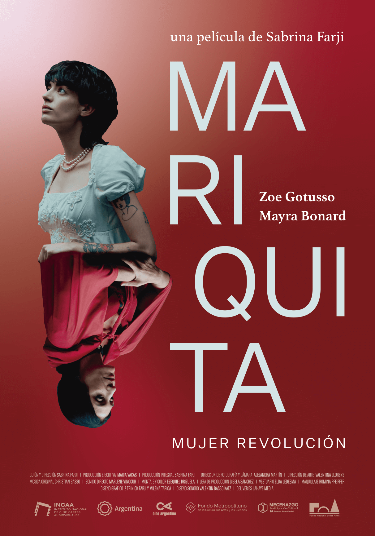 «Mariquita, mujer revolución». Una película de Sabrina Farji con Zoe Gotusso y Mayra Bonard.