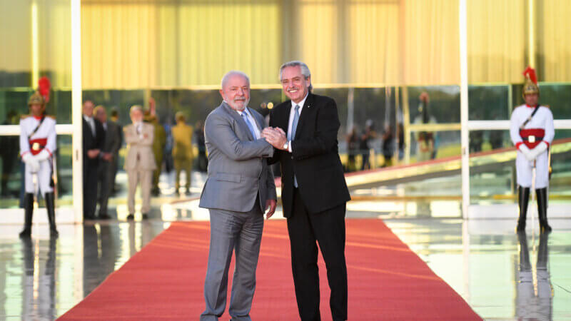 El Presidente mantiene una reunión con Luiz Inácio da Silva en Brasilia