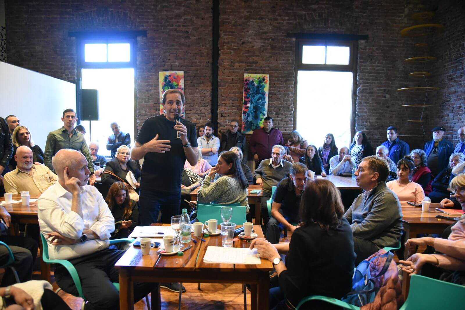 La Plata: Garro acompañó a Larreta y Santilli en recorrida y encuentro con vecinos de La Plata