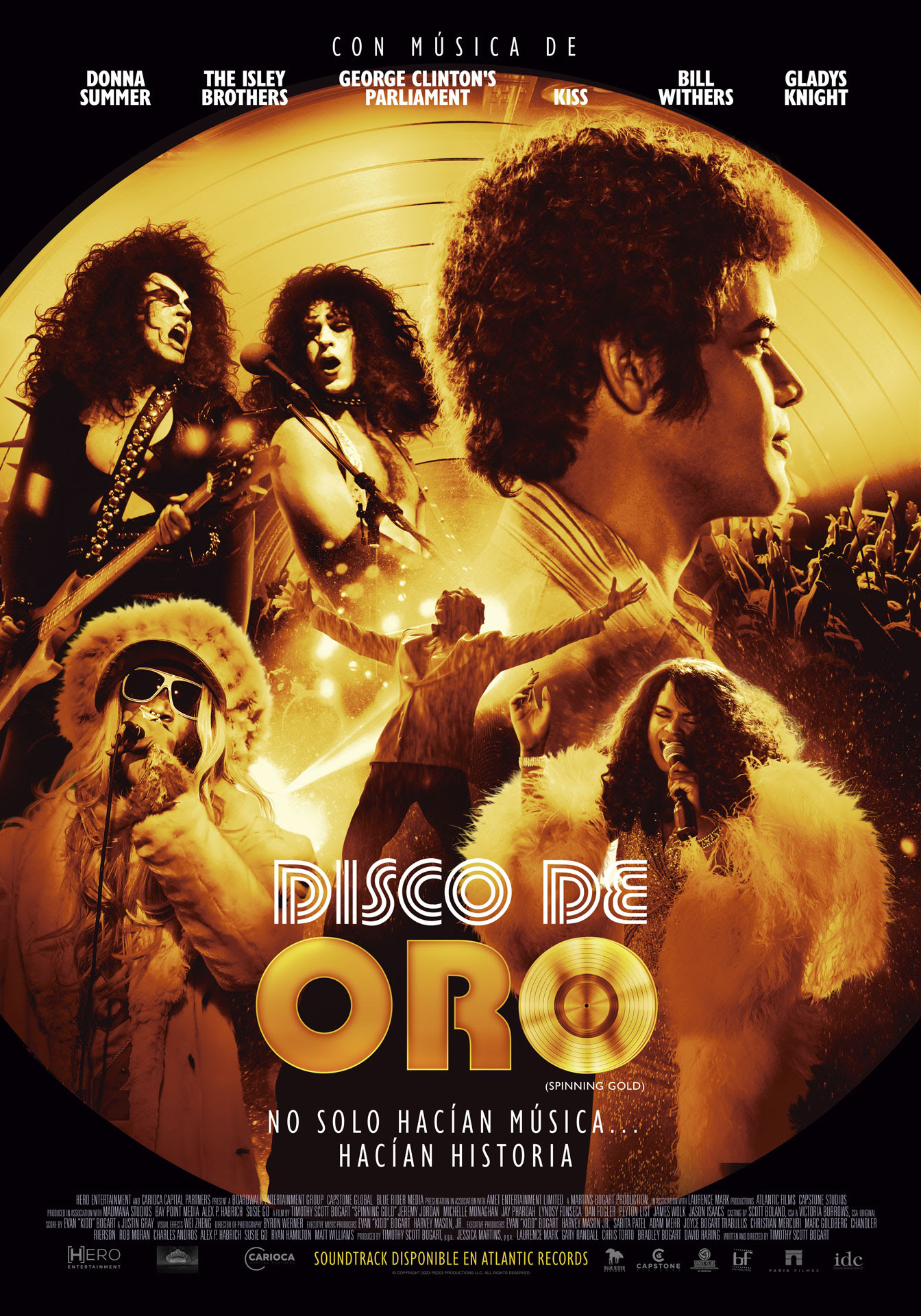 Disco de Oro (Spinning Gold) se  estrena en salas de cine el jueves 1 de junio de 2023.
