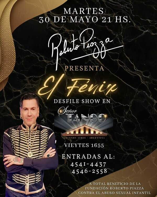 Roberto Piazza vuelve con su megadesfile de Alta Costura «El Fénix», en Señor Tango