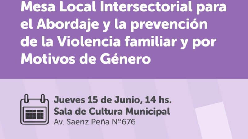 Brandsen: convocan a la mesa intersectorial de prevención de la violencia familiar y por motivos de género