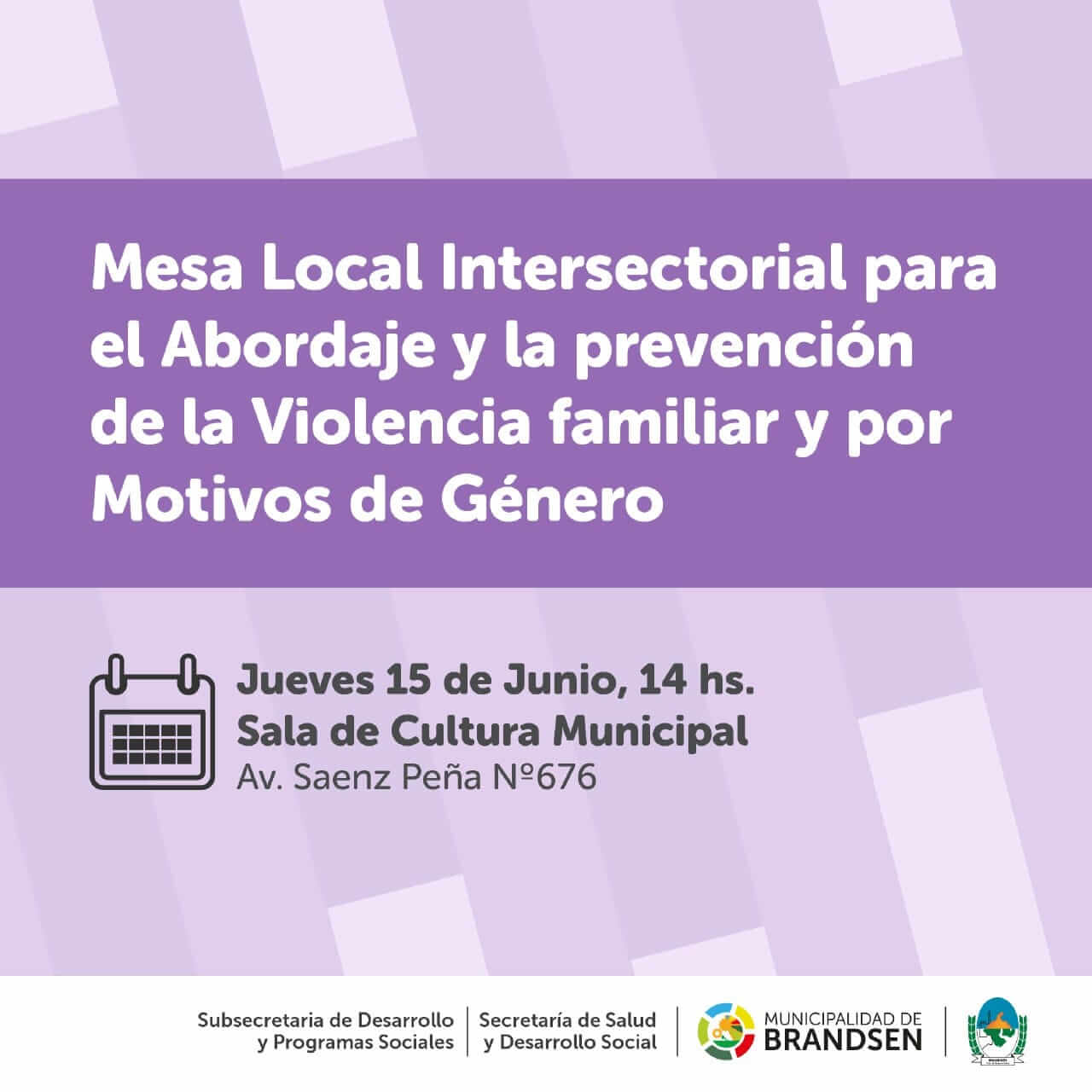 Brandsen: convocan a la mesa intersectorial de prevención de la violencia familiar y por motivos de género
