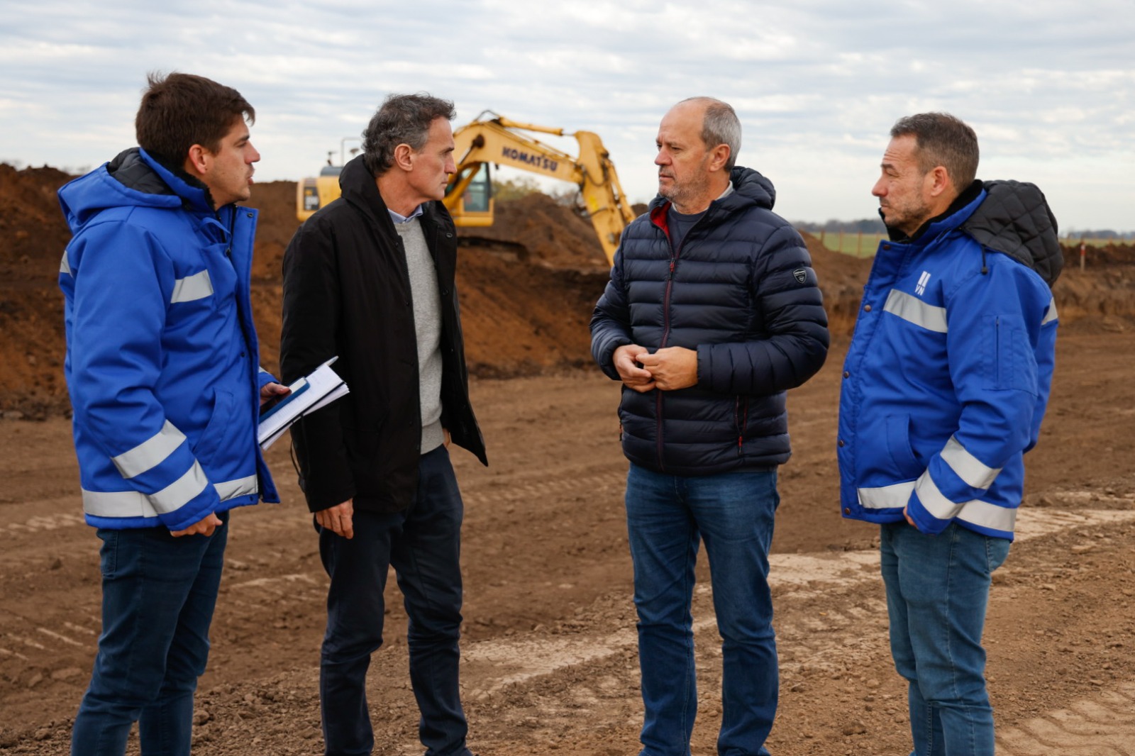 Katopodis recorrió las obras de la Autopista de la Ruta Nacional 7