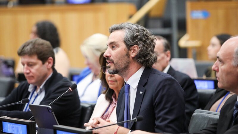 Cafiero denunció  en la ONU la militarización del Atlántico Sur