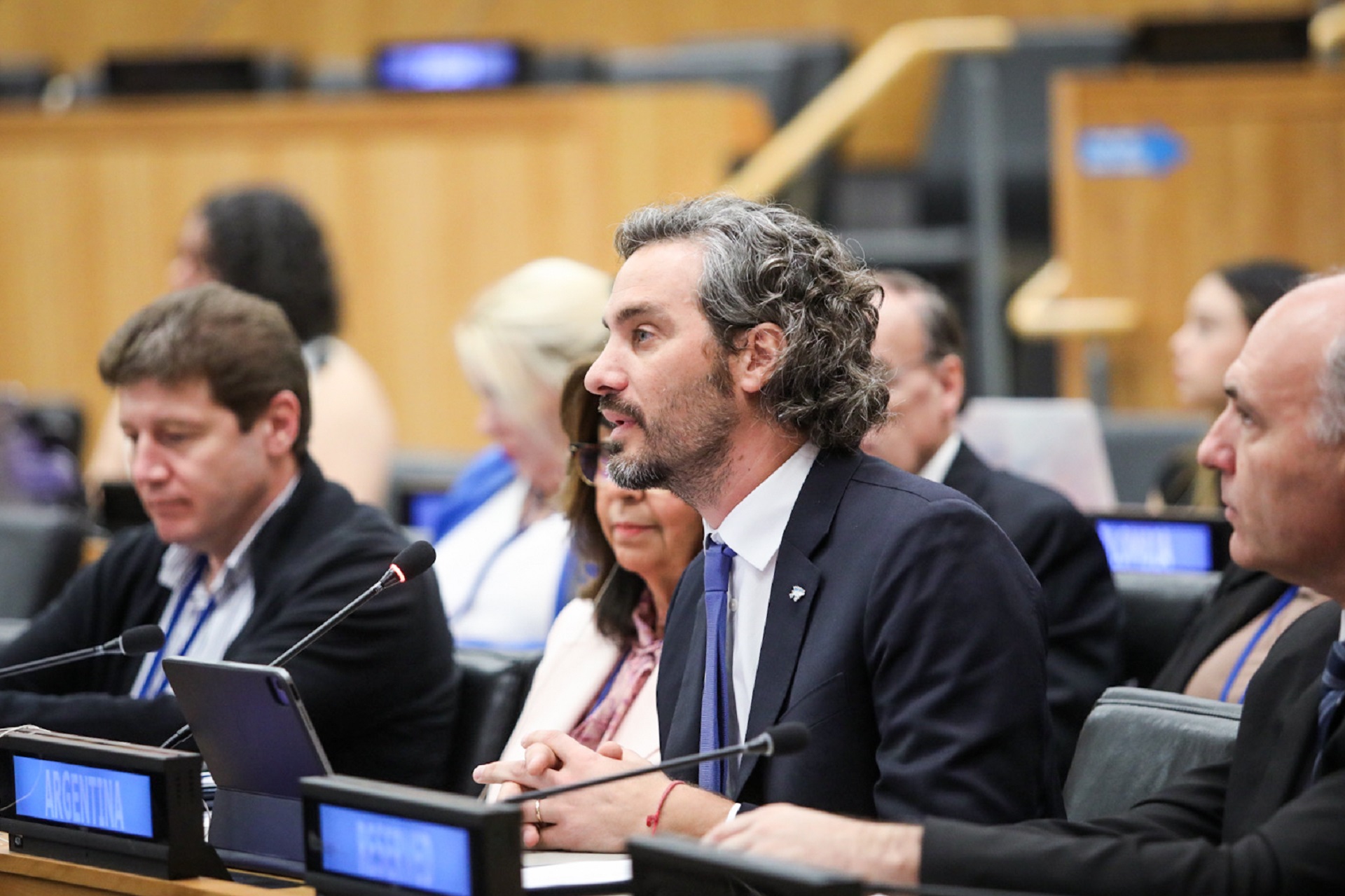 Cafiero denunció  en la ONU la militarización del Atlántico Sur