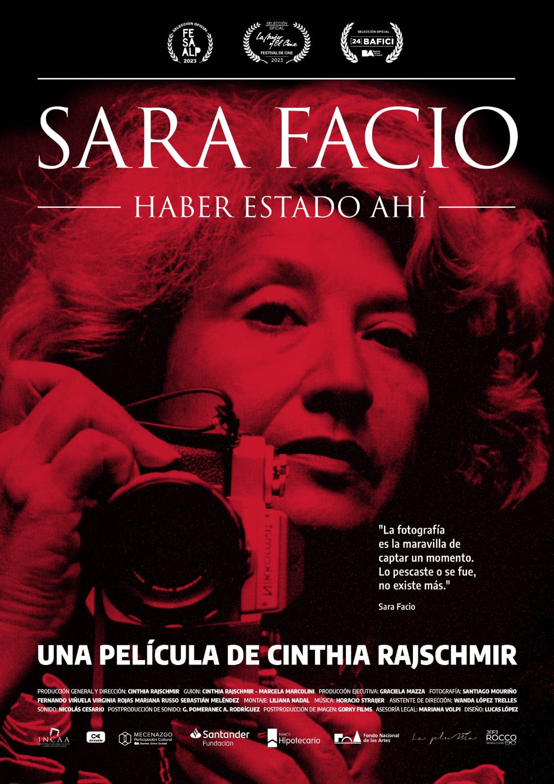 Se proyectará en La Plata un documental sobre la vida de la fotógrafa Sara Facio
