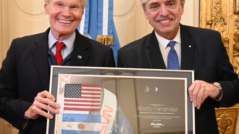 El Gobierno  oficializó con la NASA la adhesión a los Acuerdos Artemisa de cooperación espacial internacional