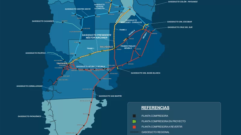 Continúa el llenado del Gasoducto Presidente Néstor Kirchner
