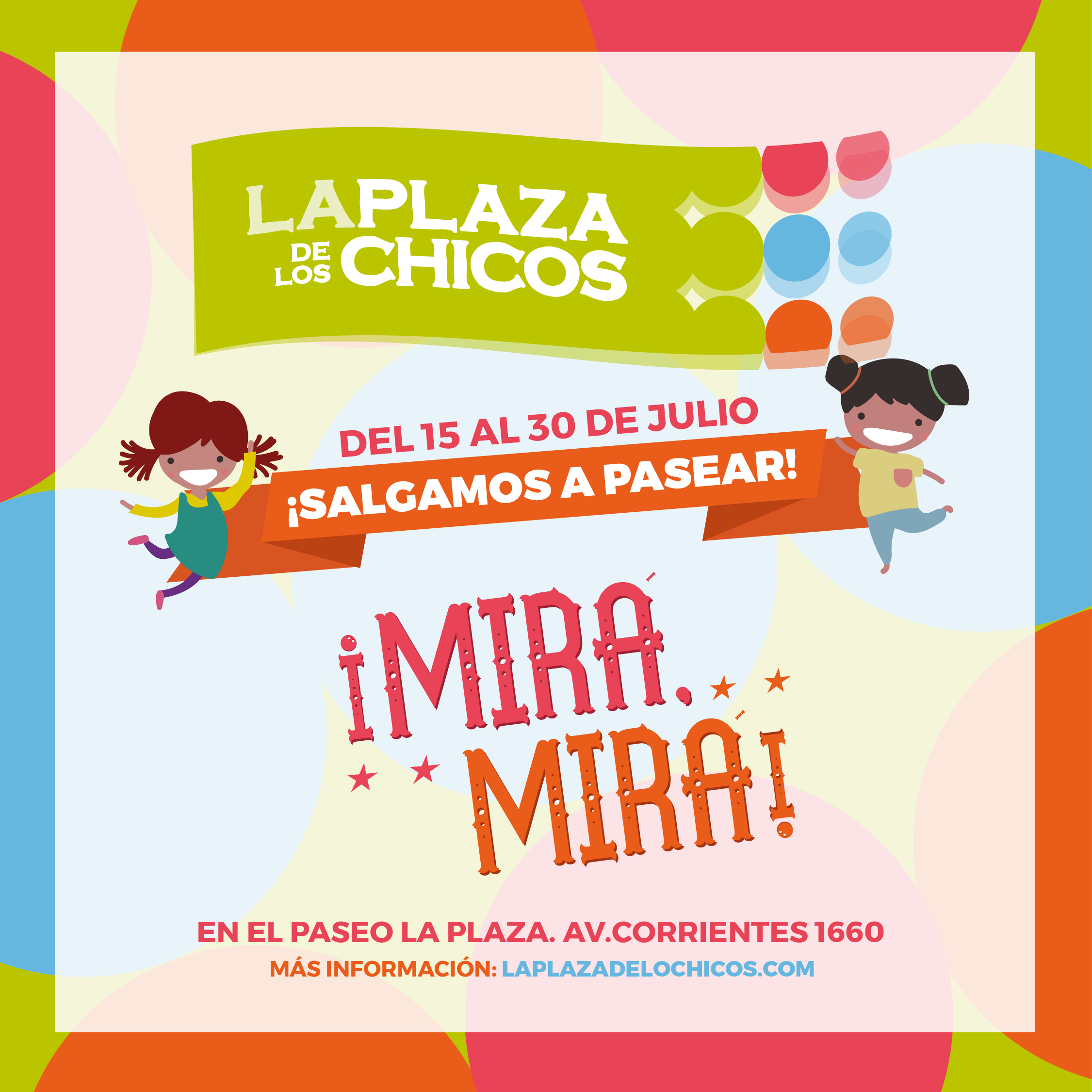 En vacaciones de Invierno vuelve¡ La Plaza de los Chicos!