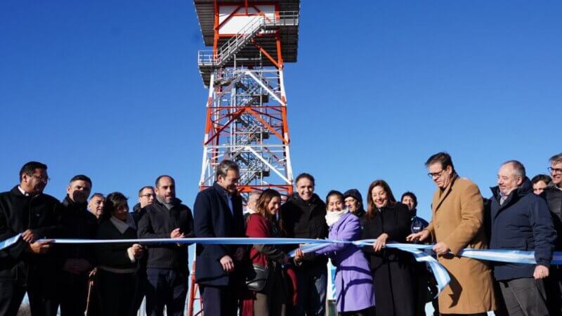 En Río Negro, Katopodis, Soria y Carreras inauguraron el nuevo Radar Meteorológico de Las Grutas