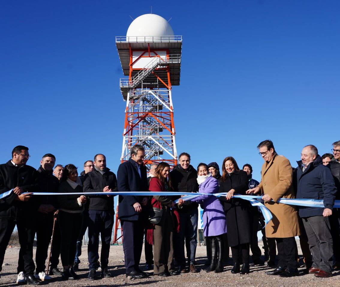 En Río Negro, Katopodis, Soria y Carreras inauguraron el nuevo Radar Meteorológico de Las Grutas
