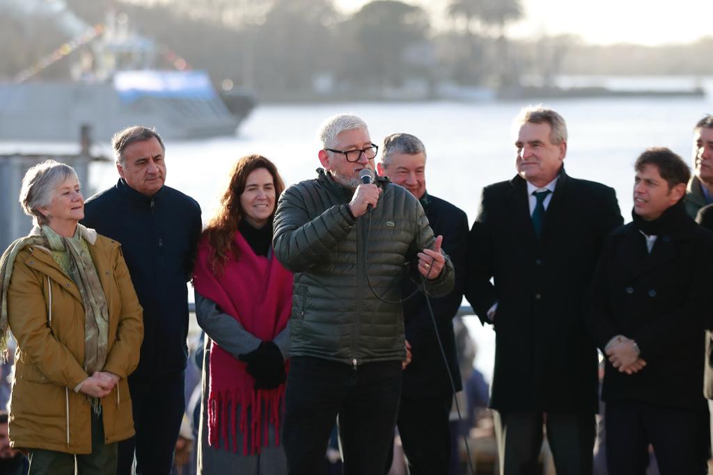 Franciso «Pancho» Banegas:» Esta botadura es la respuesta todos los enemigos del Astillero  Rio Santiago»