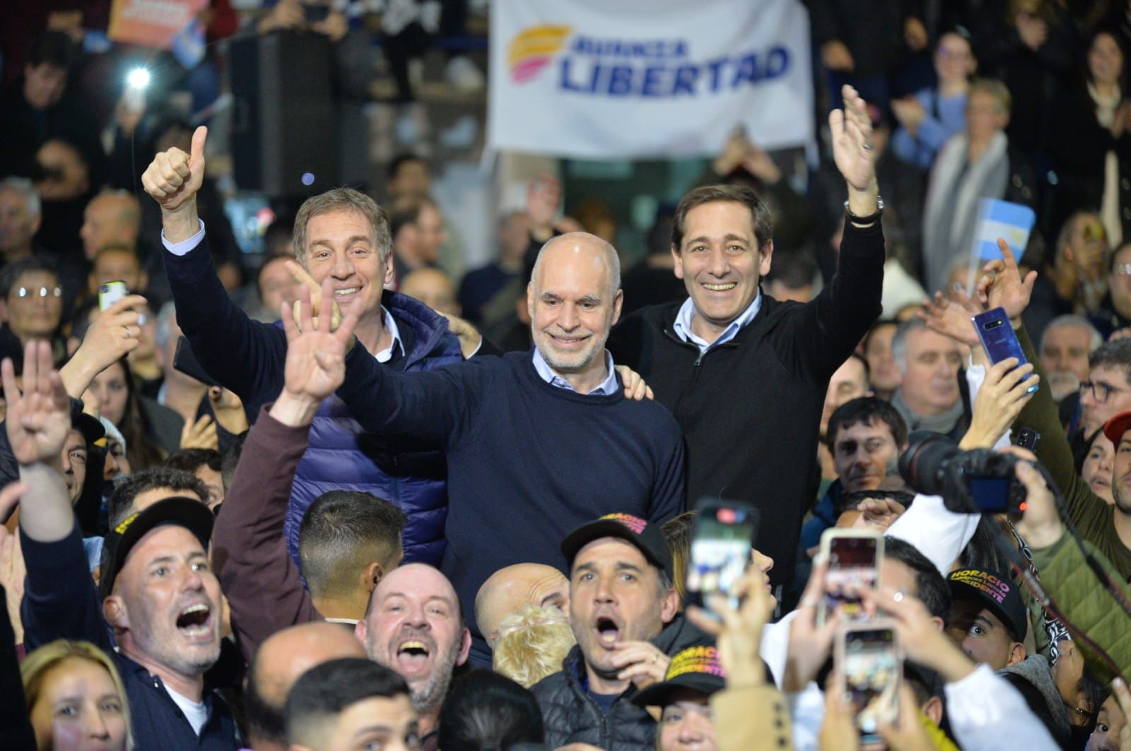 Garro, Larreta y Santilli: “Se viene la Policía de la ciudad y la segunda etapa de obras hidráulicas”