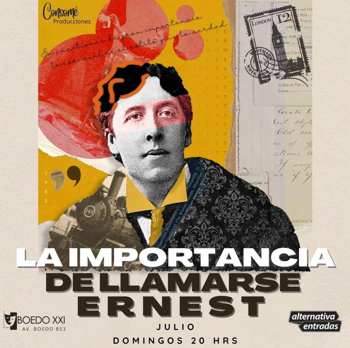 «La importancia de llamarse Ernest», en el Teatro Boedo XXI, todos los domingos
