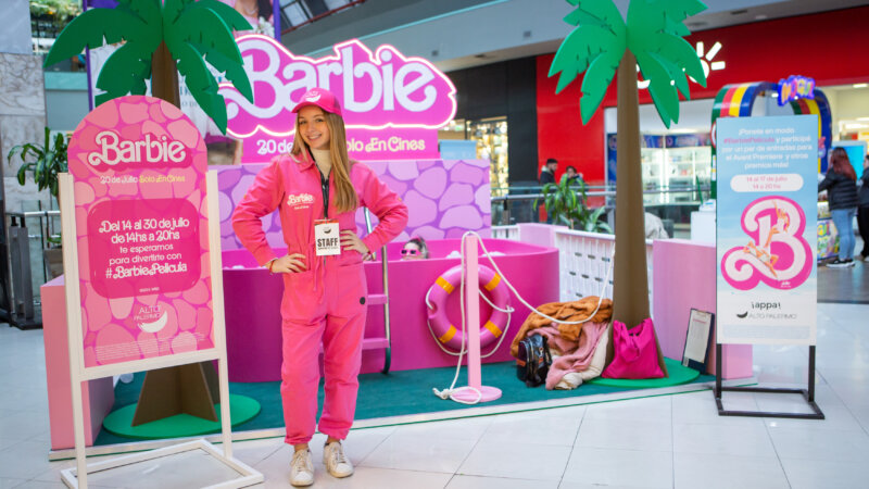 Hasta el 30 de julio el público podrá disfrutar de la experiencia #BarbiePelícula en Alto Palermo.