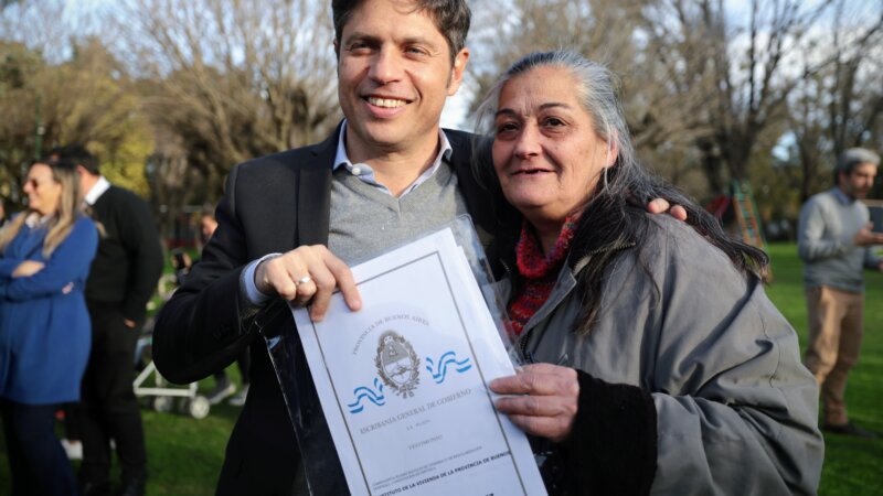 Kicillof: “Cuando dicen ´todo o nada´ es porque quieren llevarse todo y al pueblo dejarle nada”
