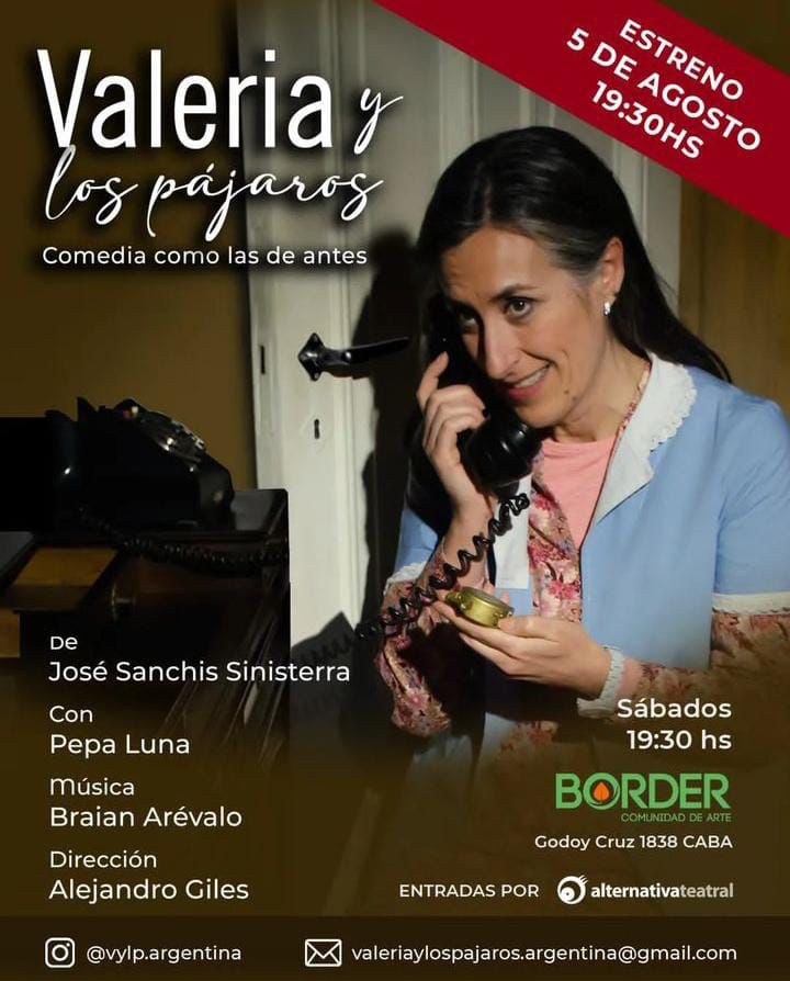 Éxito de público de la obra «Valeria y los pájaros», en el teatro Border