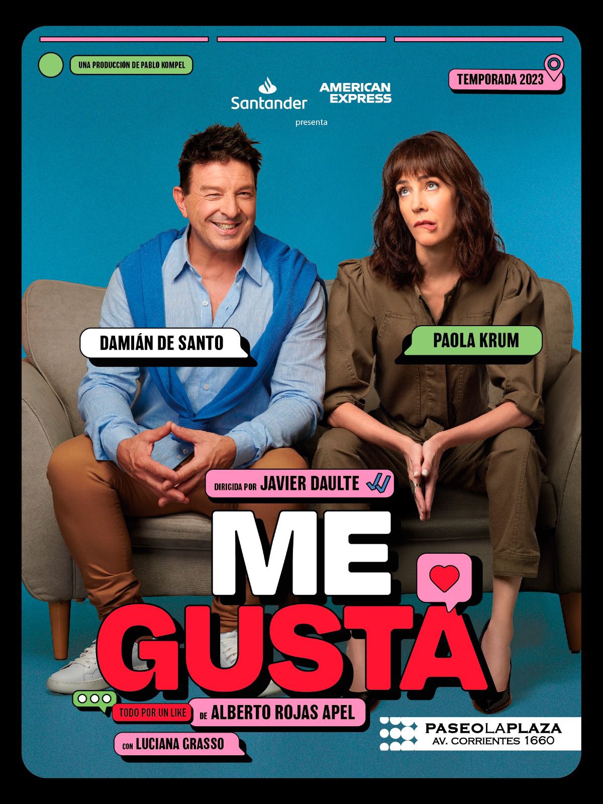 Paola Krum se suma a «Me gusta» en el Paseo La Plaza