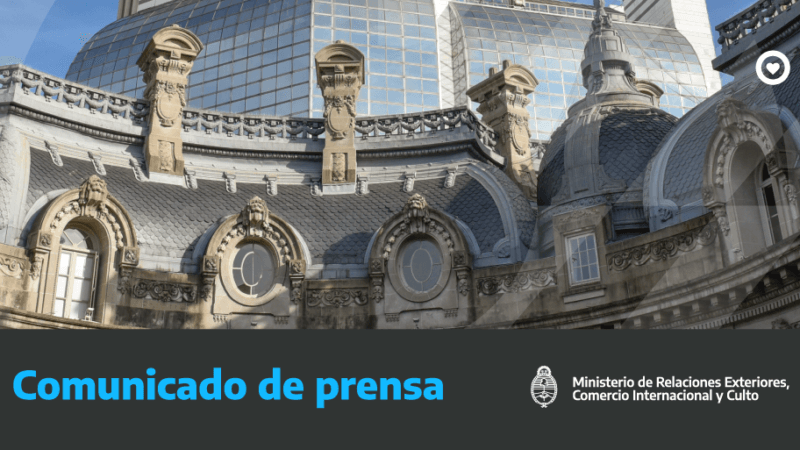 El Gobierno argentino reiteró su enérgico rechazo a los ejercicios militares llevados a cabo en las Islas Malvinas
